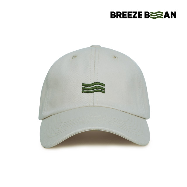 [ BREEZE BEAN] 브리즈빈 베이지 자수 볼캡 모자